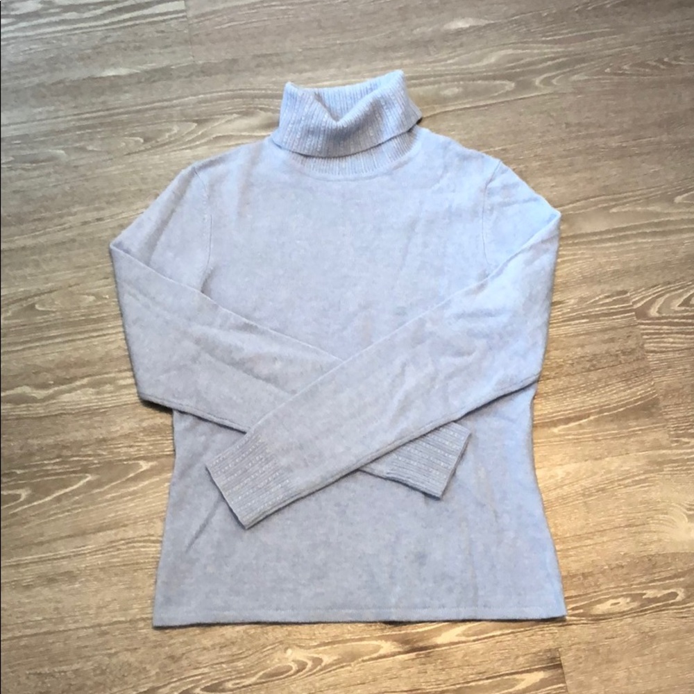 Ann Taylor 100% Cashmere Turtleneck Sweater